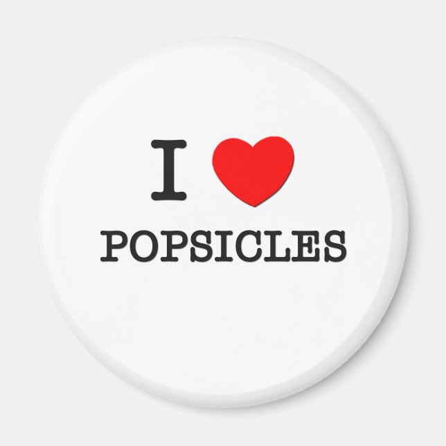 Aimant I Love Popsicles (Devant)