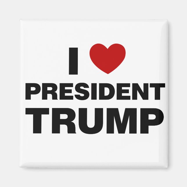 Aimant I Love Président Trump Heart (Devant)