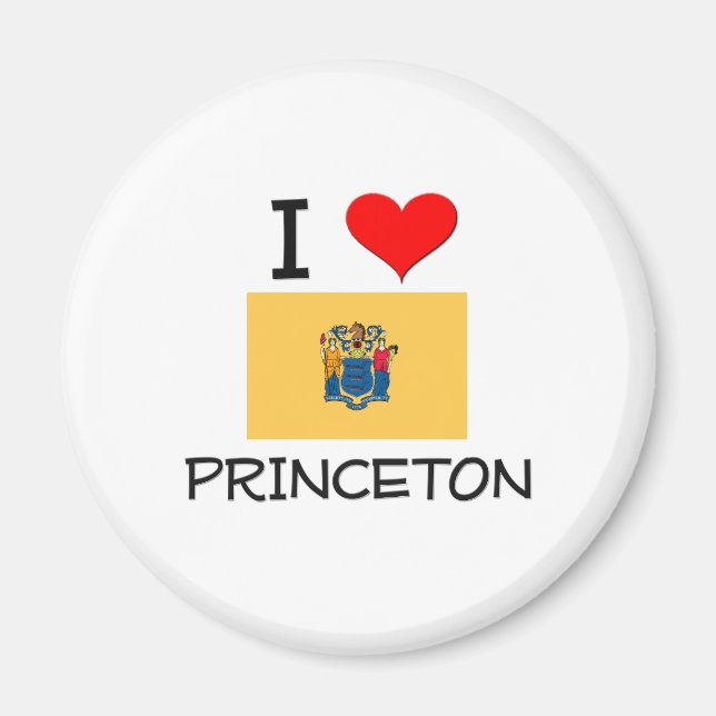 Aimant I Love Princeton New Jersey