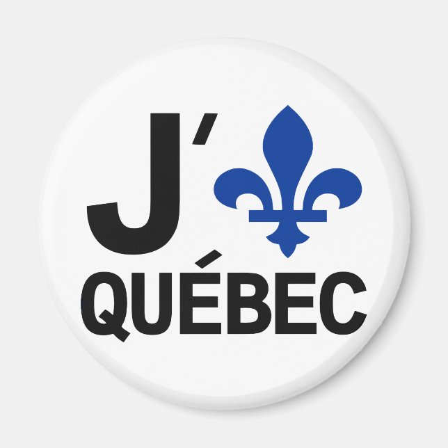 Aimant I Love Québec (Devant)