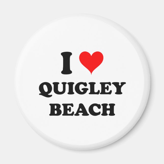 Aimant I Love Quigley Beach Connecticut (Devant)