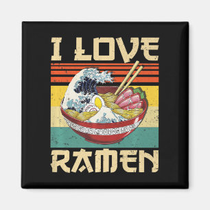 Aimant I Love Ramen Japonais mignonne Kawaii Anime Cadeau
