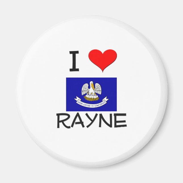 Aimant I Love RAYNE Louisiana (Devant)