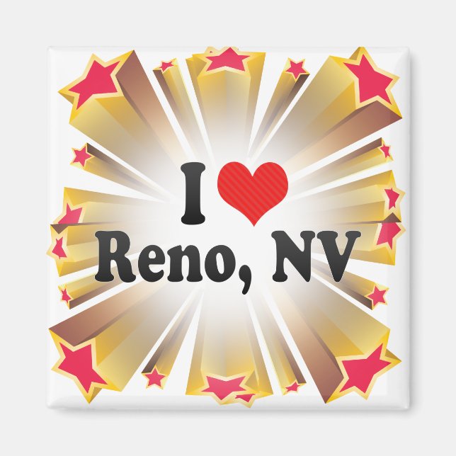 Aimant I Love Reno, NV (Devant)