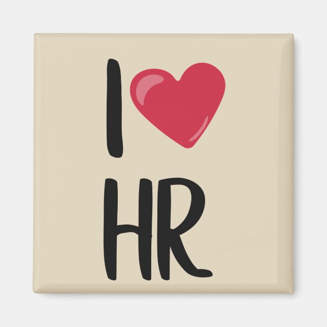 Aimant I Love Ressources humaines RH (Devant)