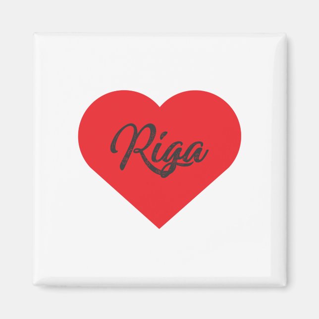 Aimant I Love Riga - Lettonie (Devant)