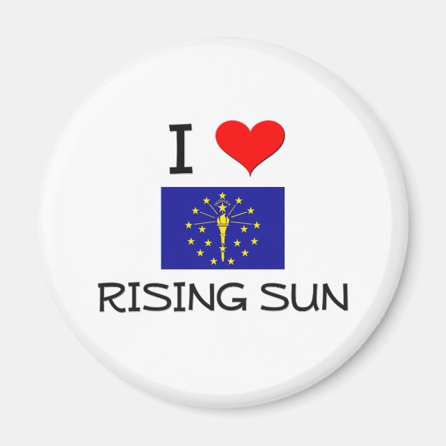 Aimant I Love RISING SUN Indiana (Devant)