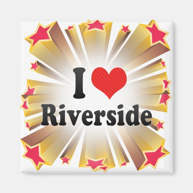 Aimant I Love Riverside (Devant)