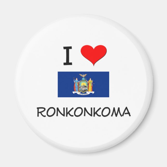 Aimant I Love Ronkonkoma New York (Devant)