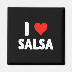 Aimant I Love Salsa Heart Dance Danseuse Studio Danser Me