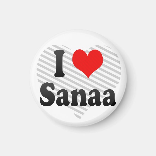 Aimant I Love Sanaa, Yémen (Devant)