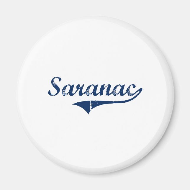 Aimant I Love Saranac Michigan (Devant)