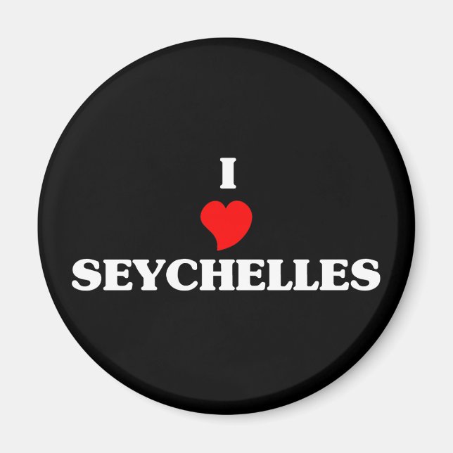 Aimant I Love Seychelles (Devant)