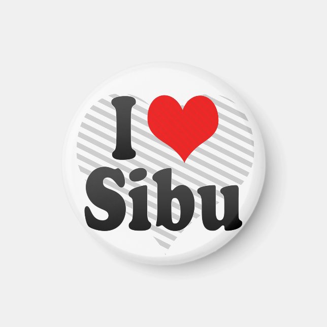 Aimant I Love Sibu, Malaisie (Devant)