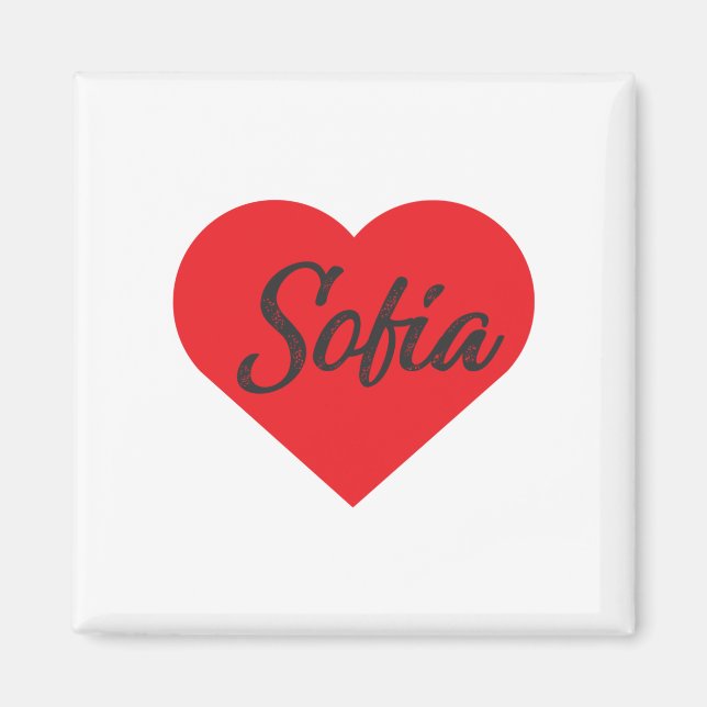 Aimant I Love Sofia - Bulgarie (Devant)