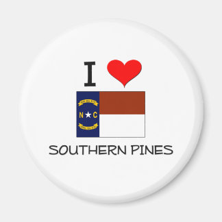 Aimant I Love Southern Pines Caroline du Nord