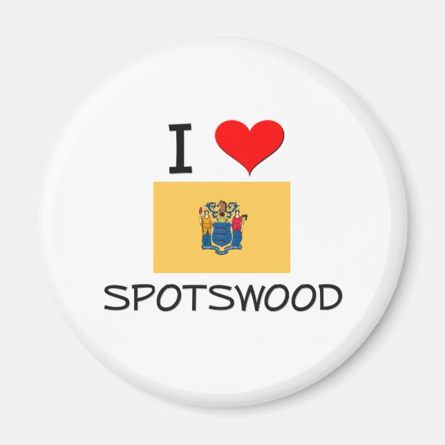 Aimant I Love Spotswood New Jersey (Devant)