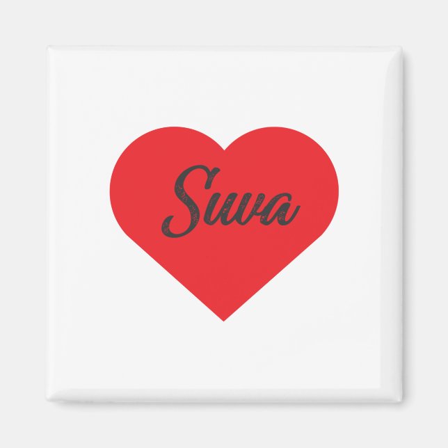 Aimant I Love Suva - Fidji (Devant)