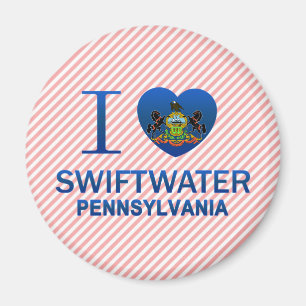 Aimant I Love Swiftwater, PA