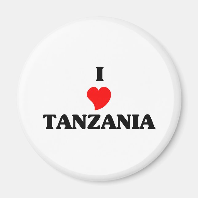 Aimant I Love Tanzania (Devant)
