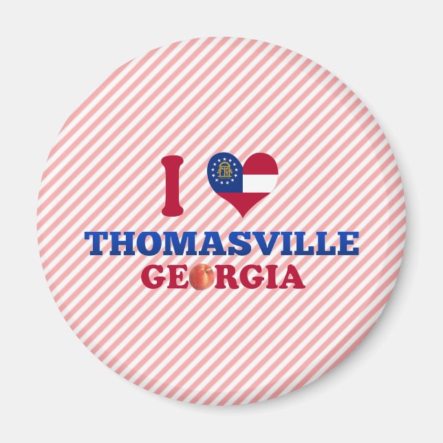 Aimant I Love Thomasville, Géorgie (Devant)