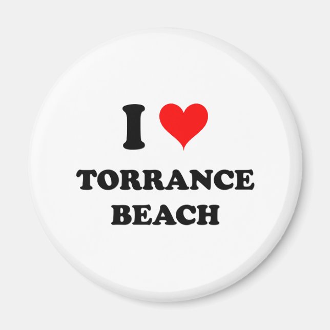 Aimant I Love Torrance Beach California (Devant)