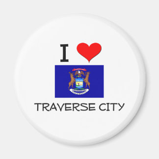 Aimant I Love Traverse City Michigan