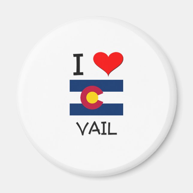 Aimant I Love VAIL Colorado (Devant)