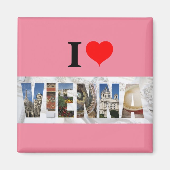 Aimant I Love Vienna Autriche (Devant)
