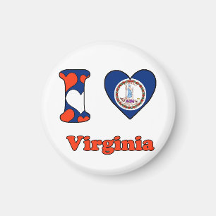Aimant I Love Virginia
