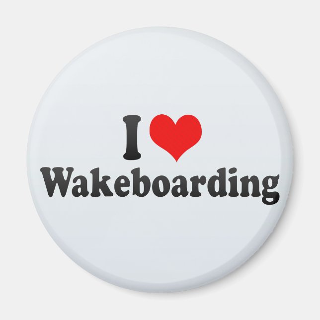 Aimant I Love Wakeboard (Devant)