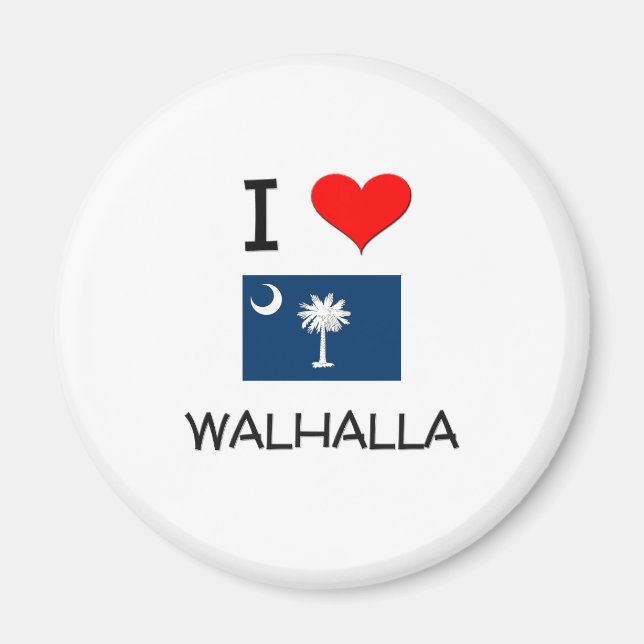 Aimant I Love Walhalla Caroline du Sud (Devant)