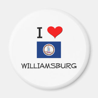 Aimant I Love Williamsburg Virginie