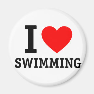 Aimant I natation de coeur