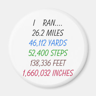 Aimant I Ran 26,2 miles