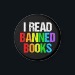 Aimant I Read Banned Books Rainbow<br><div class="desc">I read banned books. A cool rainbow magnet for people who like reading LGBTQ novels and other things that have been removed from the school library. A cute liberal gift.</div>