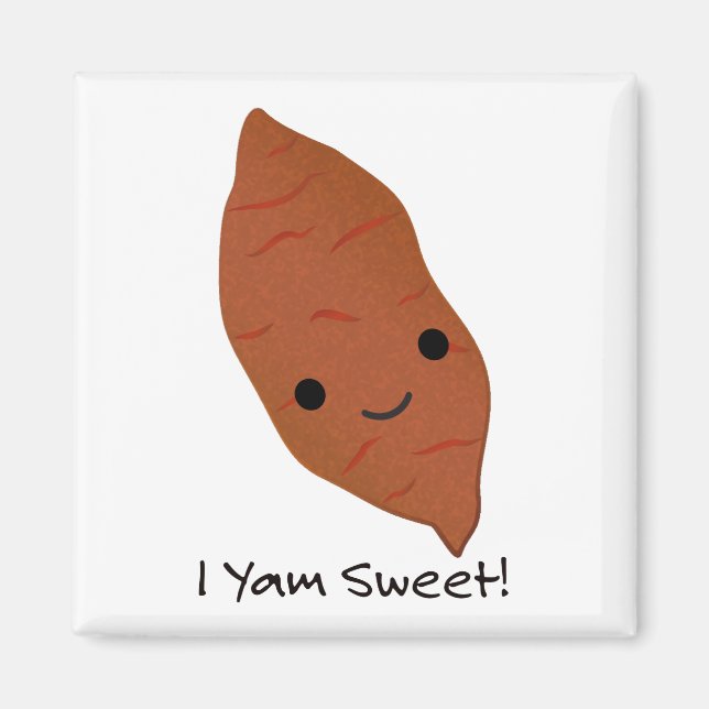 Aimant I Yam Sweet Cute kawaii Sweet Potato (Devant)