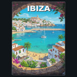 Aimant Ibiza Espagne Travel<br><div class="desc">Ibiza, la troisième plus grande île des Baléares d'Espagne, se déroule dans une émeute de mer d'indigo et de côtes blanchies au soleil. Des collines couvertes de pins plongent dans des calas cachés, des criques secrètes où des eaux translucides tapissent des baies de bardeaux bordées de pins vert-jade. Surplombant le...</div>