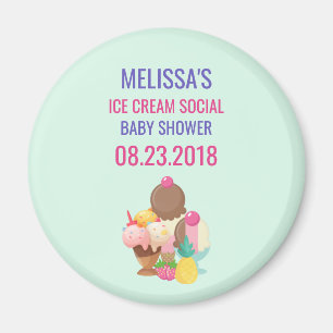 Aimant Ice Cream Social Baby shower Event