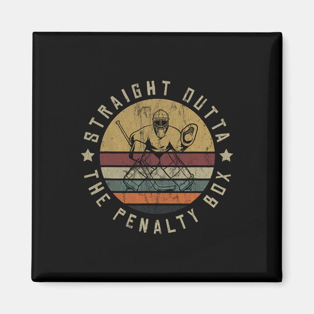 Aimant Ice Hockey Player Goalie Jersey Puck Face Mask Tea (Devant)