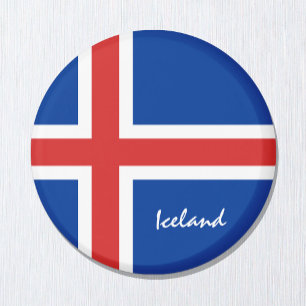 Aimant Icelandic flag & Iceland - travel/sports fans