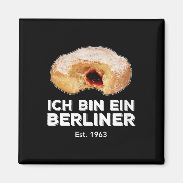 Aimant Ich Bin Ein Berliner Discours Jelly Donut Wall Col (Devant)