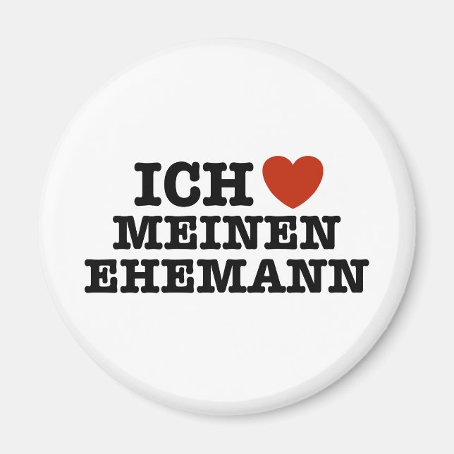 Aimant Ich Liebe Meinen Ehemann (Devant)