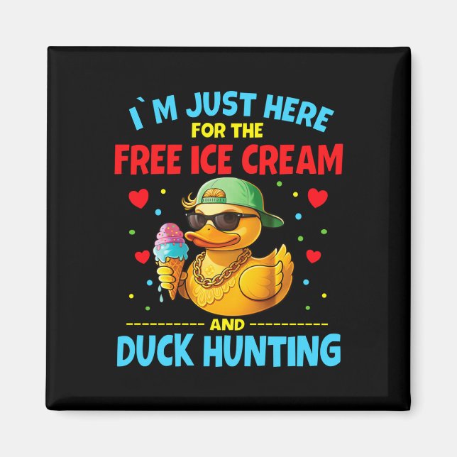 Aimant Ici pour la glace et la chasse au canard (Devant)