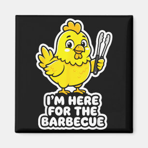 Aimant Ici pour le poulet barbecue humour drôle de nourri