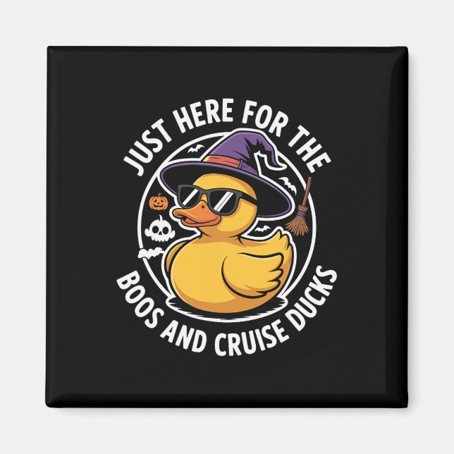 Aimant Ici pour les boos et les canards de croisière drôl (Devant)