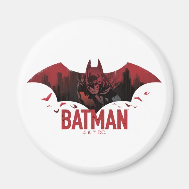 Aimant Icône Batman Crimson Gotham (Devant)