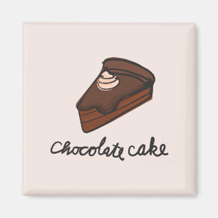 Aimant Icône de gâteau au chocolat