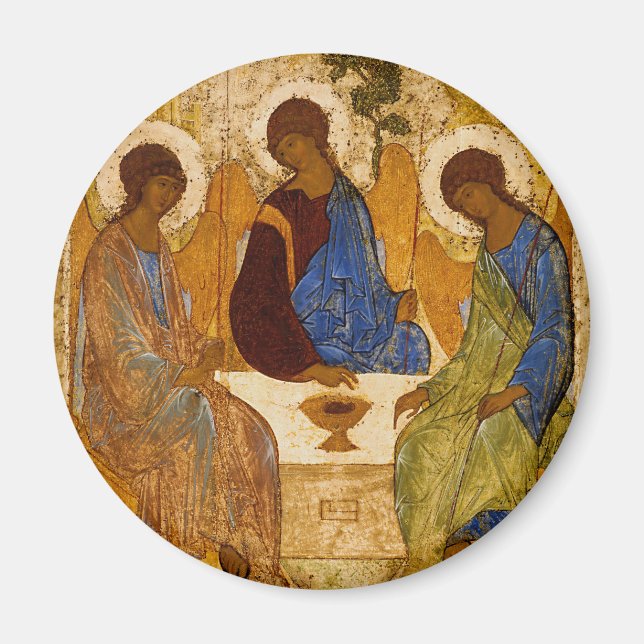 Aimant Icône de la Sainte Trinité Roublev  (Devant)