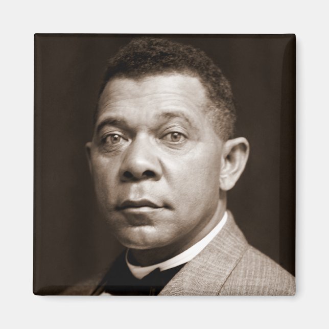 Aimant Icône de l'histoire noire : Booker T. Washington,  (Devant)